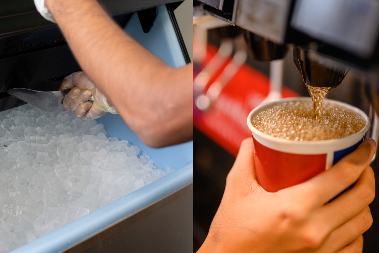 Para Máquina de Hielo y Dispensador de Refresco